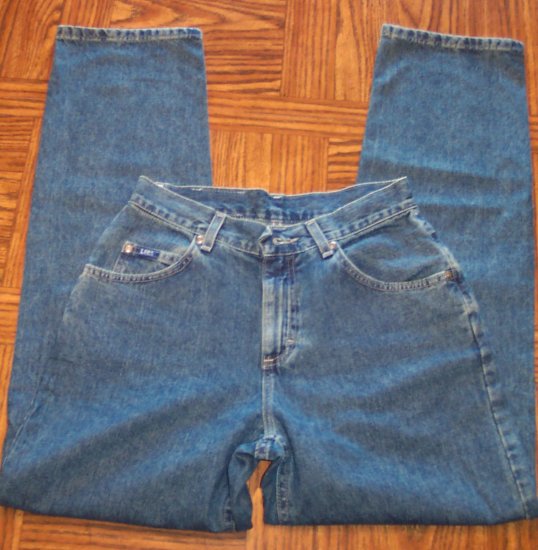Lee Original Jeans Size 6 Boot Cut 109-5h Dark Vintage Blue Wash location86