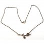 Antiqued Brass Branch Necklace