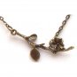 Antiqued Brass Branch Necklace
