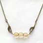 Antiqued Brass Giraffe Citrine Necklace