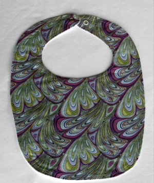 Purple Swirls Bib