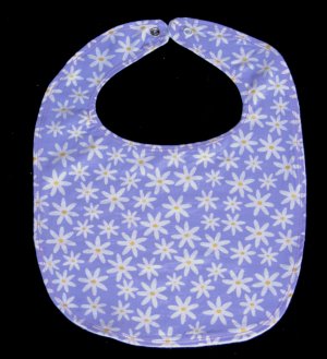 Purple with Daisies Bib