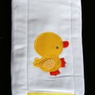 Yellow Duck Burp Cloth