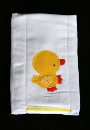 Yellow Duck Burp Cloth