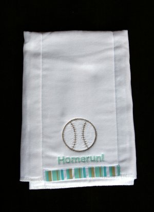 Homerun Burp Cloth