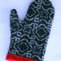 Gray Geometric Oven Mitt