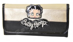 Multi-Stripe Betty Boop Checkbook Wallet