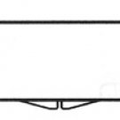 7 1/2" x 1 1/2" x 1/2"- Rigid Clear Hinged Acrylic Plastic Boxes (2 Dozen / 24)