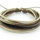 Cuff Bracelet Made Of Multicolour Cotton Paraffined Ropes Woven adjustable 6S