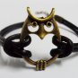 adjustable antique bronze retro style Owl Bracelet 285S