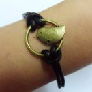 antique bronze retro style love bird adjustable bracelet 287S
