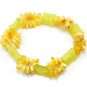 Handmade stretchable BRACELET with genuine butterscotch BALTIC AMBER stones