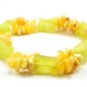 Handmade stretchable BRACELET with genuine butterscotch BALTIC AMBER stones