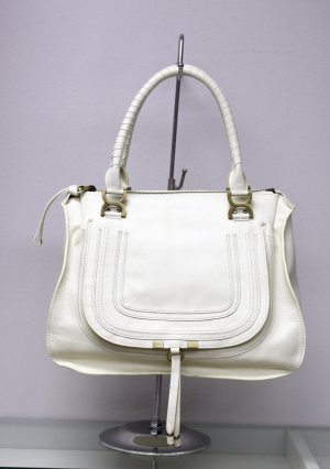 Beige Leather Handbag