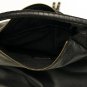 Black Leather Single Shoulder Strap Handbag