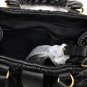 Gray Leather Handbag