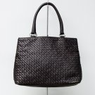 Brown Woven Double Tote