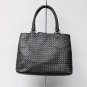 Gray Woven Double Tote