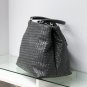 Gray Woven Double Tote