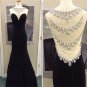 Elegant Women dress,Party dress Sexy Black Long prom dress L098