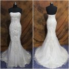 Mermeid wedding dress ,Applique wedding dress L139