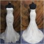 Mermeid wedding dress ,Applique wedding dress L139