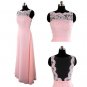 Pink Long Prom Dress ,Beautiful lace  Party Dress, Elegant Women dress,Party dress L313