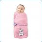 Tiny Tillia Candy Poodle Microfleece Swaddle Blanket (0-3 months)