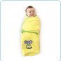 Tiny Tillia Austin Elephant Microfleece Swaddle Blanket (0-3 months)