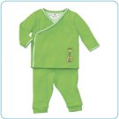 Tiny Tillia Green Playsuit Kimono Top + Pant (3-6 months)