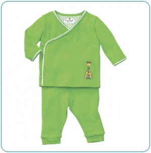 Tiny Tillia Green Playsuit Kimono Top + Pant (18-24 months)