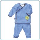 Tiny Tillia Blue Playsuit Kimono Top + Pant (0-3 months)