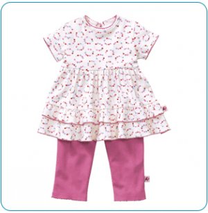Tiny Tillia Playsuit Ruffle Top + Legging (3-6 months)
