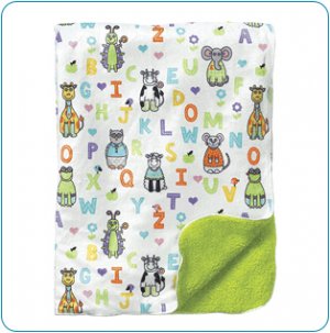 Tiny Tillia ABC Green Gift Blanket
