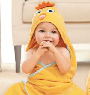Tiny Tillia Joshy Chick Toddler Hooded Bath Towel - Avon