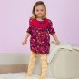 12 Months: Tiny Tillia Floral Paisley Corduroy Dress - Avon