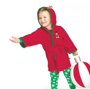 12M-2T: Tiny Tillia Reindeer Toddler Christmas Robe - Avon