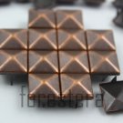 100 12mm Antique Copper Pyramid Studs DIY Studs Metal Studs Craft Studs Spike (CP12）