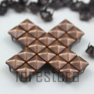 100 7mm Antique Copper Pyramid Studs DIY Studs Metal Studs Craft Studs Spike (CP07）