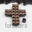 100 5mm Antique Copper Pyramid Studs DIY Studs Metal Studs Craft Studs Spike (CP05）