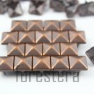 100 9mm Antique Copper Pyramid Studs DIY Studs Metal Studs Craft Studs Spike (CP09）
