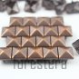 100 9mm Antique Copper Pyramid Studs DIY Studs Metal Studs Craft Studs Spike (CP09）