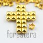 100 5mm Gold Pyramid Studs DIY Studs Metal Studs Craft Studs Spike (JP05)