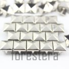 100 9mm Silver Pyramid Studs DIY Studs Metal Studs Craft Studs Spike (SP09)