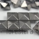 100 15mm Gunmetal Pyramid Studs DIY Studs Metal Studs Craft Studs Spike (GP15)