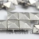 100 15mm Silver Pyramid Studs DIY Studs Metal Studs Craft Studs Spike (SP15)