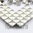 100 8mm Silver Pyramid Studs DIY Studs Metal Studs Craft Studs Spike (SP08)