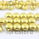 100 10mm Gold Round Studs DIY Studs Metal Studs Craft Studs Spike (JR10)