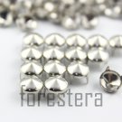 100 8mm Silver Cone Conical Studs DIY Studs Metal Studs Craft Studs Spike (SC08)