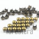 100 5mm Antique Brass Round Studs DIY Studs Metal Studs Craft Studs Spike (BR05)